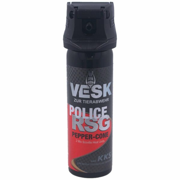 Gaz pieprzowy KKS VESK RSG Police 2mln SHU, Cone 63ml (12063-C)-1